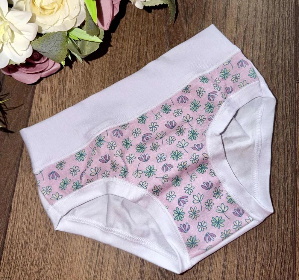 Dívčí kalhotky ALVADA B2002 bianco-pink 4