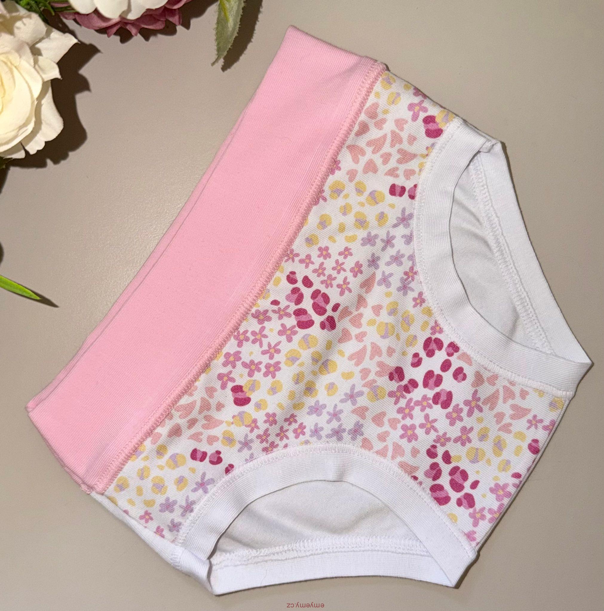 Dívčí kalhotky ALVADA B9812 bianco/pink 4
