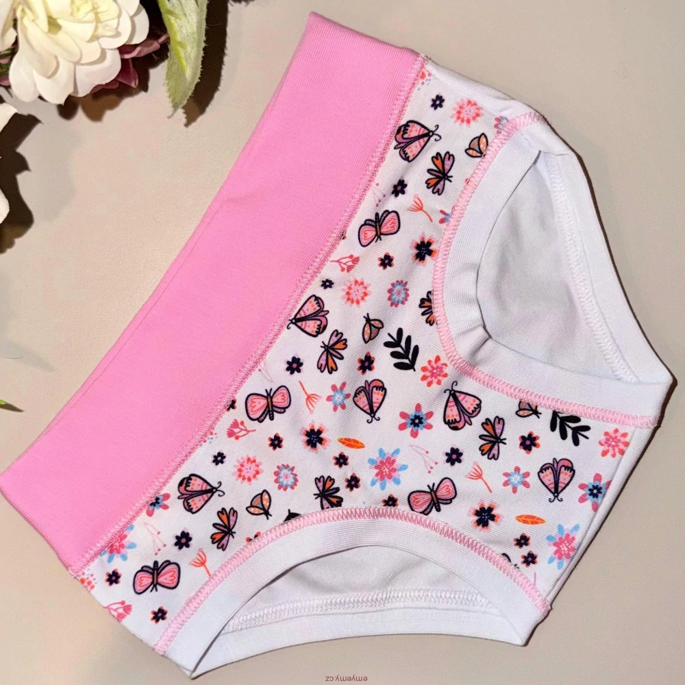 Dívčí kalhotky ALVADA B9810 bianco/pink 13/14