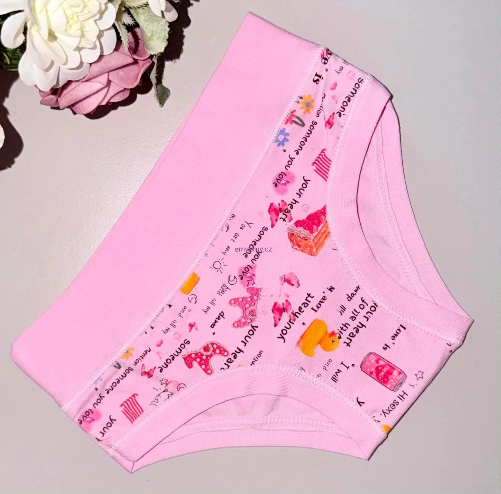 Dívčí kalhotky Emy Bimba B3008 pink 15/16