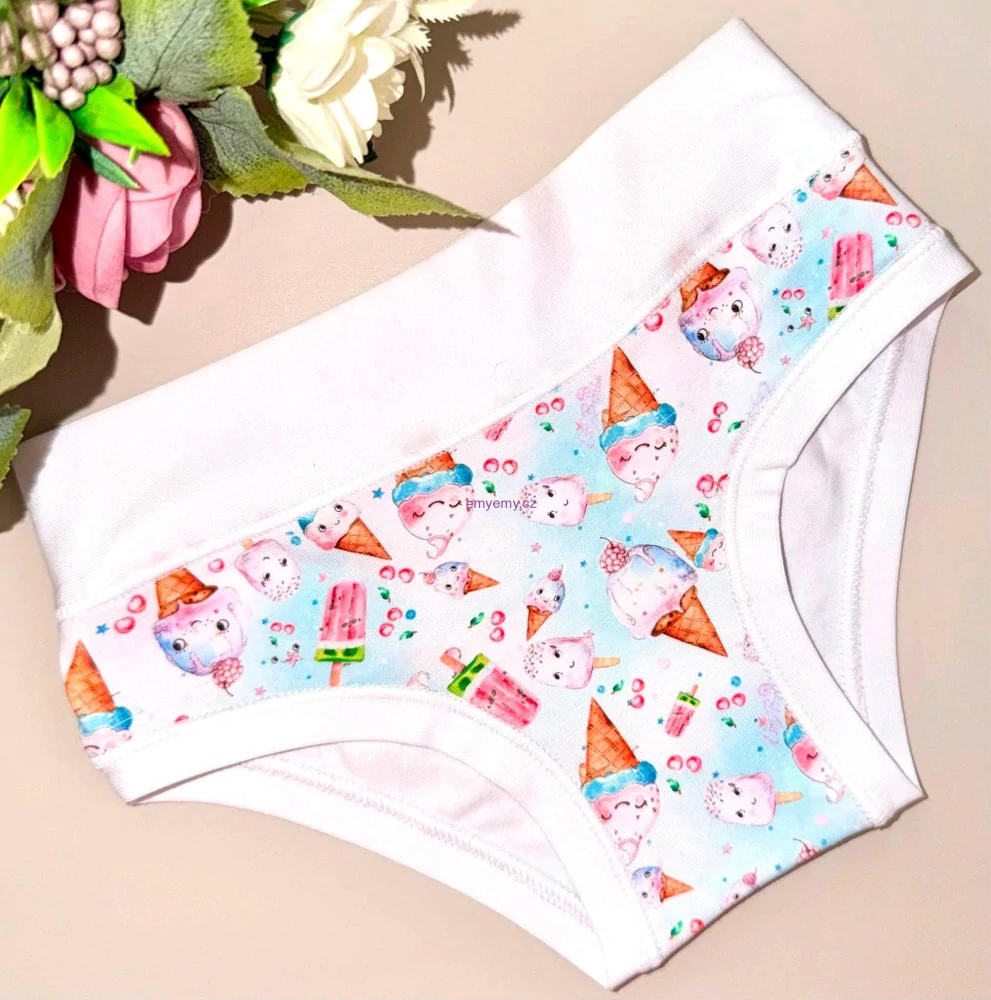 Dívčí spodní prádlo Emy Bimba B3028 bianco