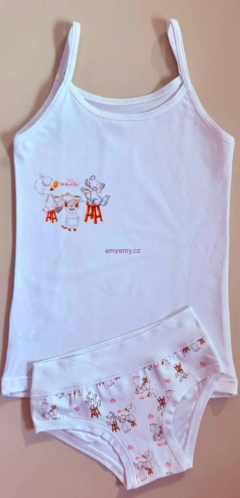 Dívčí set Emy Bimba SS753+B3022 bianco