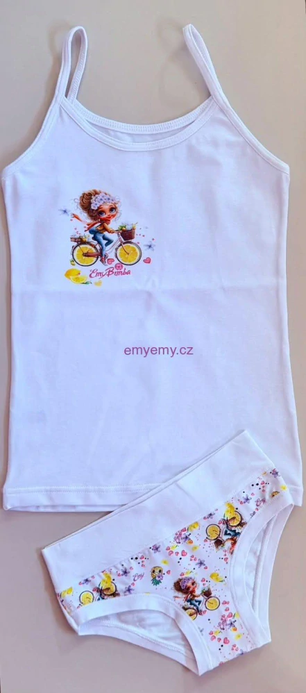 Dívčí set Emy Bimba SS752+B3016 bianco