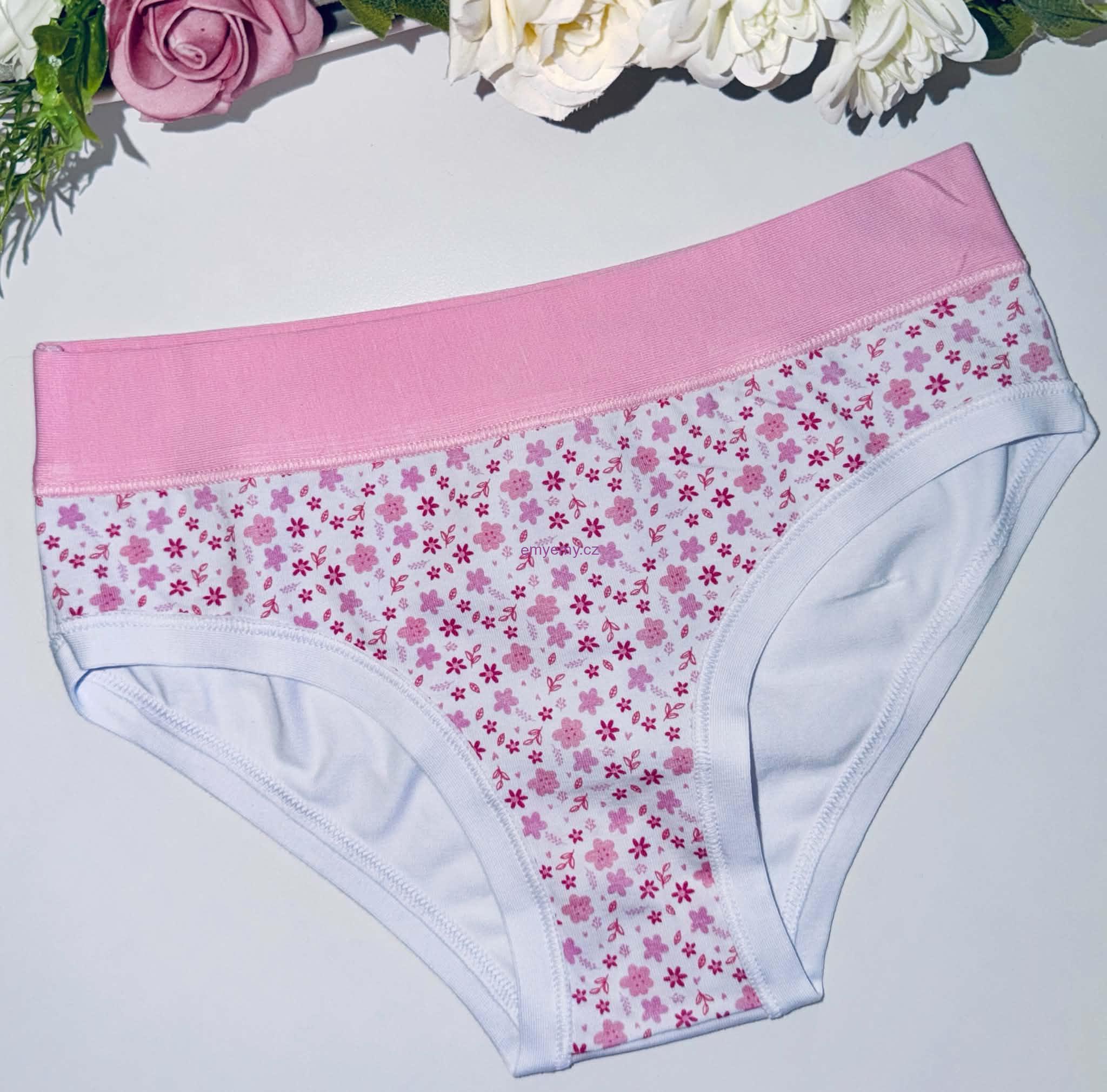 Dívčí kalhotky ALVADA B9714 bianco pink