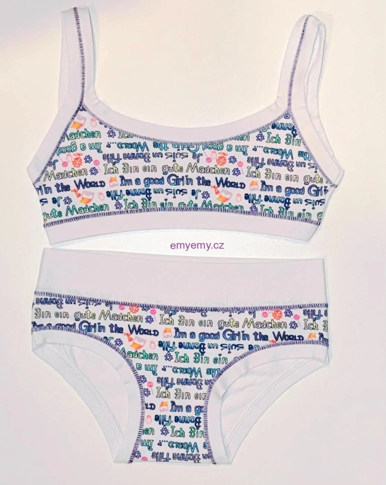 Dívčí set Emy Bimba bb759+B2978 bianco