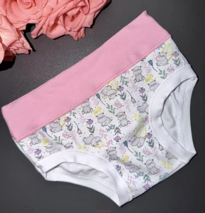 Dívčí kalhotky ALVADA B9802 bianco/pink   2
