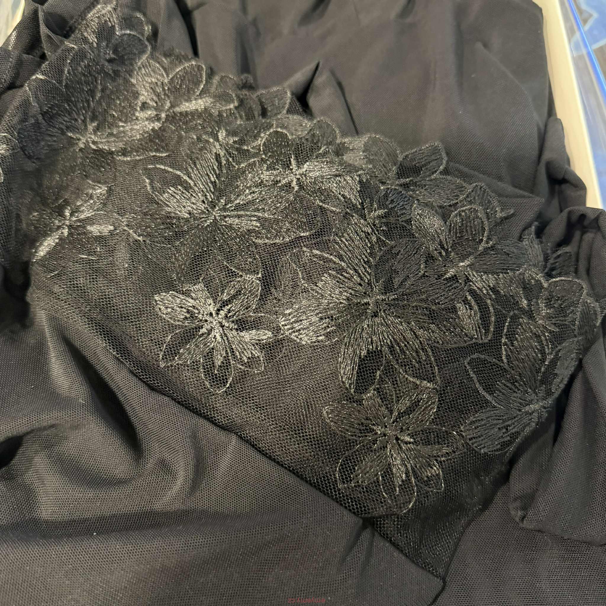 Dámské satenové Kimono  nero L