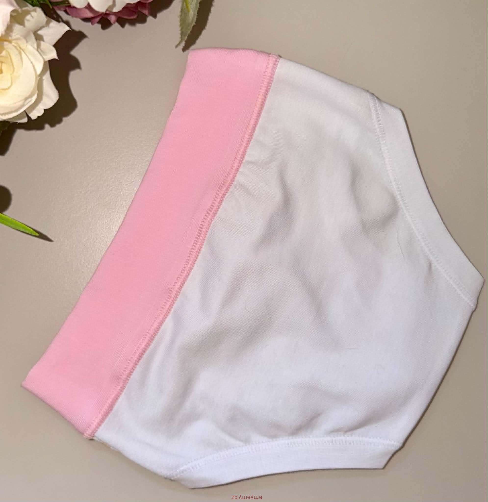 Dívčí kalhotky ALVADA B9812 bianco/pink 8