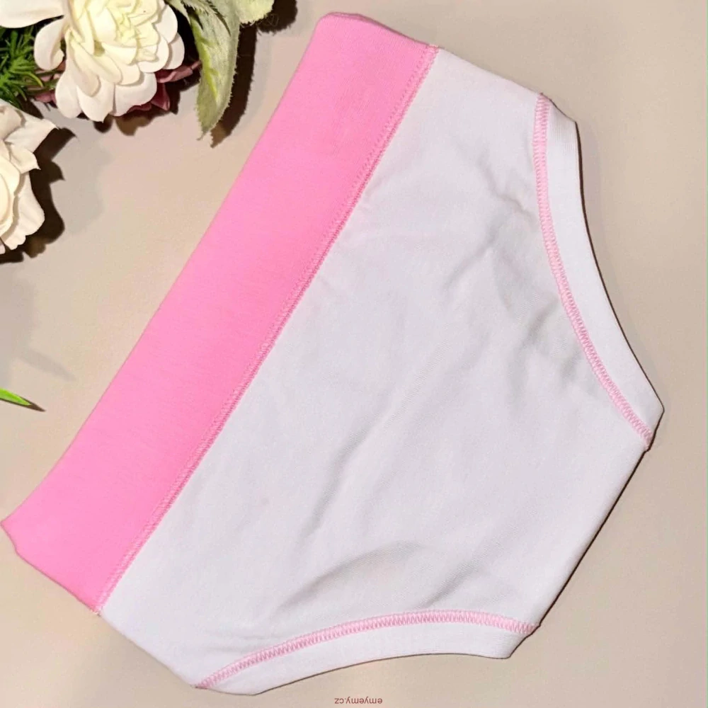 Dívčí kalhotky ALVADA B9810 bianco/pink  