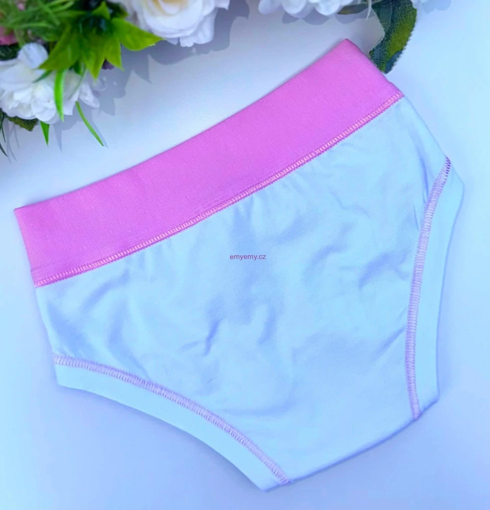 Dívčí kalhotky ALVADA B9822 bianco pink