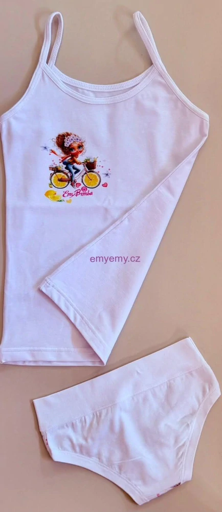 Dívčí set Emy Bimba SS752+B3016 bianco