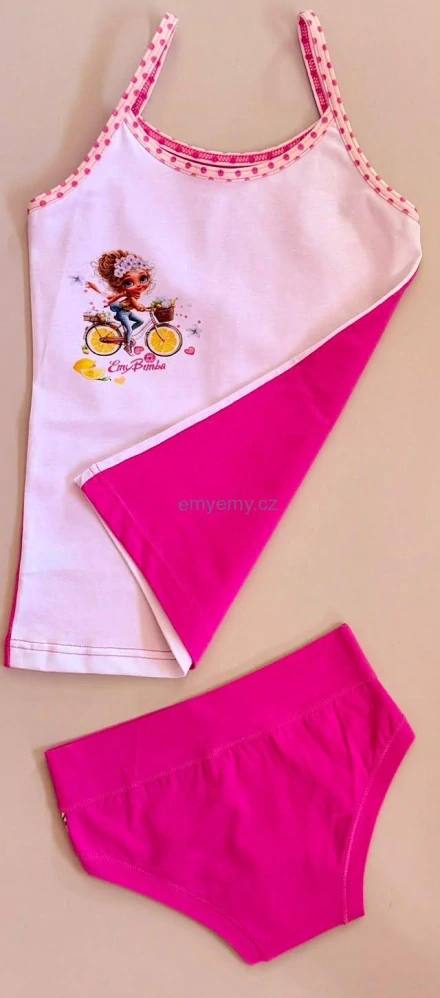 Dívčí set Emy Bimba SS752+B3016 rosa