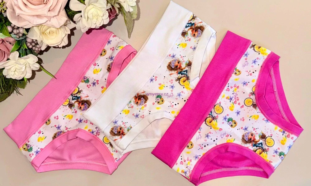 Dětské kalhotky Emy B3016 bianco  4