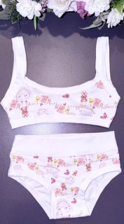 Dívčí set Emy Bimba bb763++B2998 bianco  11/12