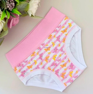 Dívčí kalhotky ALVADA B9814 bianco/ pink 